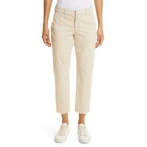 Frank & Eileen Women's Sz 2 Khaki Wicklow The Italian Crop Chinos Pants $278